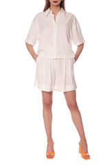 AGGI Weiße Bluse, Frauen, fair, made in Europe, handgefertigt, ökologisch, stylisch