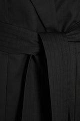 ARMARGENTUM: Blazer in schwarz für Frauen, Bindegürtel, vegan, umweltfreundlich, fair, organic, made in europe, handgefertigt - the wearness online-shop