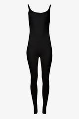 STUDIO 163 Jumpsuit, gestrickt in feinem Rippenmuster, schwarz, fair, nachhaltig