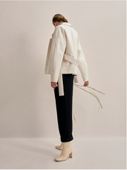 MALAIKARAISS Jacke in Naturweiß, weiß aus raw cotton für Frauen, fair, nachhaltig, handgefertigt