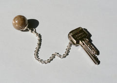 SASKIA DIEZ Schlüsselanhänger, Silber, Frauen, handgefertigt, nachhaltig, fair
