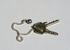 SASKIA DIEZ Schlüsselanhänger, Silber, Frauen, handgefertigt, nachhaltig, fair