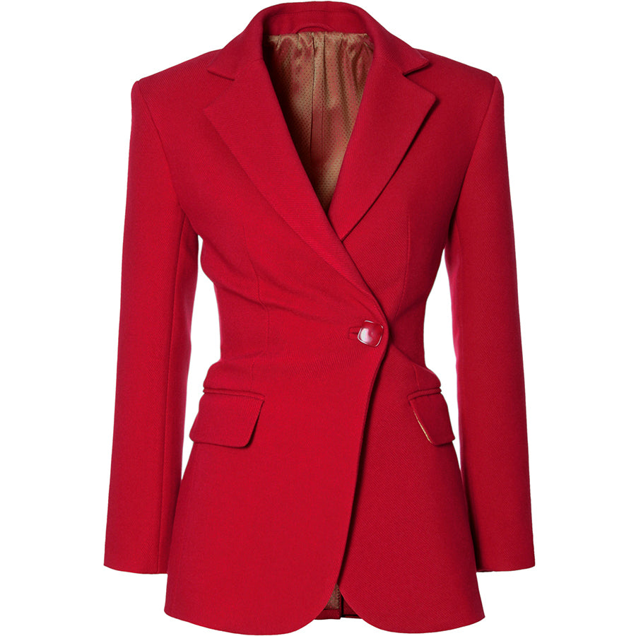 AGGI Taillierter Blazer in Rot, Business Style, Blazer, Women clothing, made in Europe, Eco-friendly, fair, fair trade - shop now - the wearness online-shop - Sustainable and Ethical Luxury Fashion 