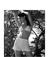 CASA NATA Shorts, kurz, weiß, Frauen, aus Baumwolle, fair, nachhaltig, umweltfreundlich