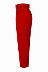 AGGI - Hose mit hoher Taille, knalliges rot, Frauen, fair, nachhaltig, ökologisch